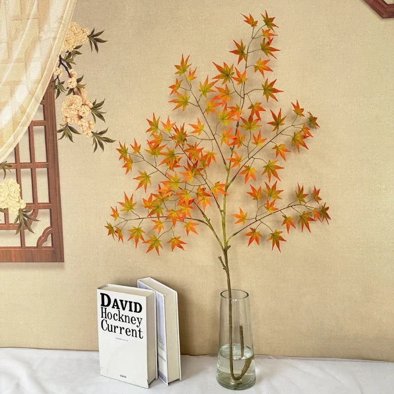 Artificial maple leaf branches for autumn interior decor - vue 8 sur 8