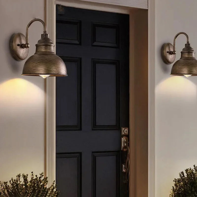 Industrial waterproof outdoor wall light for garden and courtyard - vue 5 sur 15