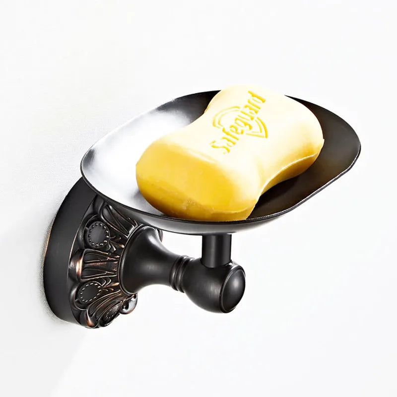 antique style embossed brass soap dish for bathroom