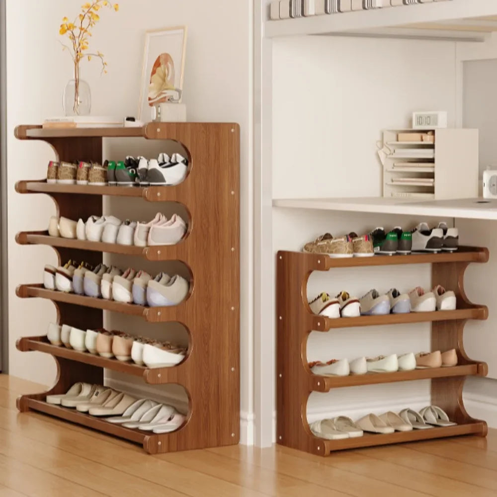 simple and space-saving indoor shoe rack