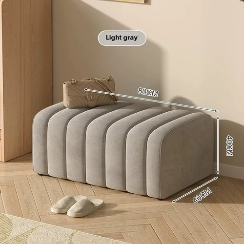 modern design shoe bench with soft and comfortable footrest - vue 9 sur 26
