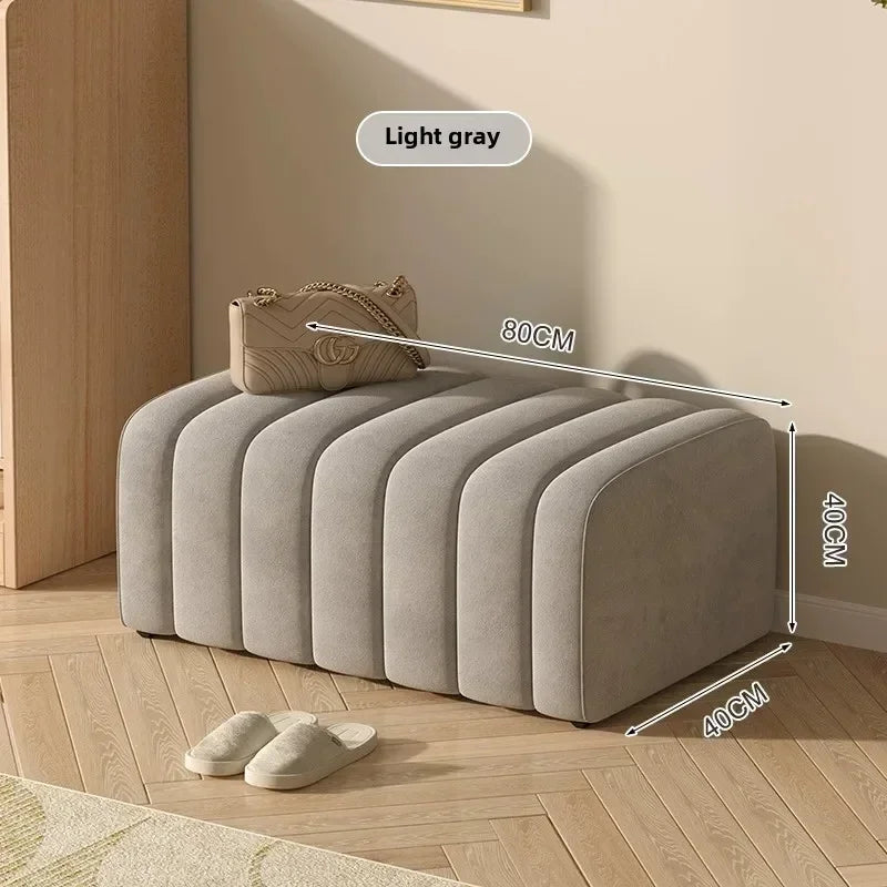 modern design shoe bench with soft and comfortable footrest - vue 8 sur 26