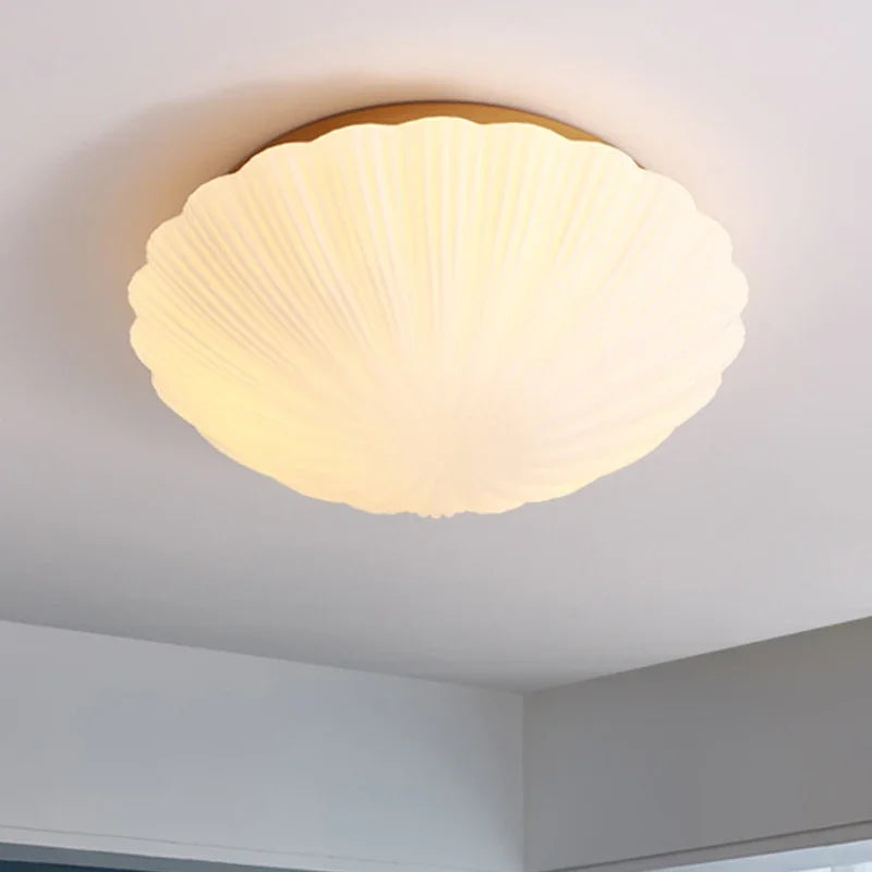 Nordic style shell glass ceiling light for interior decor