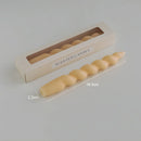 spiral aromatherapy scented candle for festive decoration