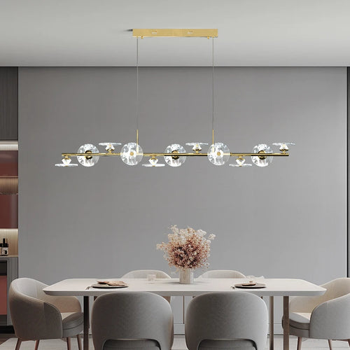 Modern minimalist glass pendant light with creative LED lighting - vue 2 sur 12
