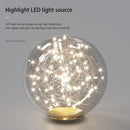 Nordic gold long glass ball chandelier for bar