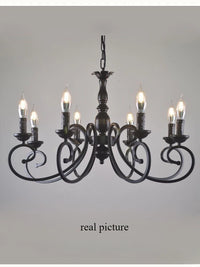 Creative retro european iron chandelier for interior decoration