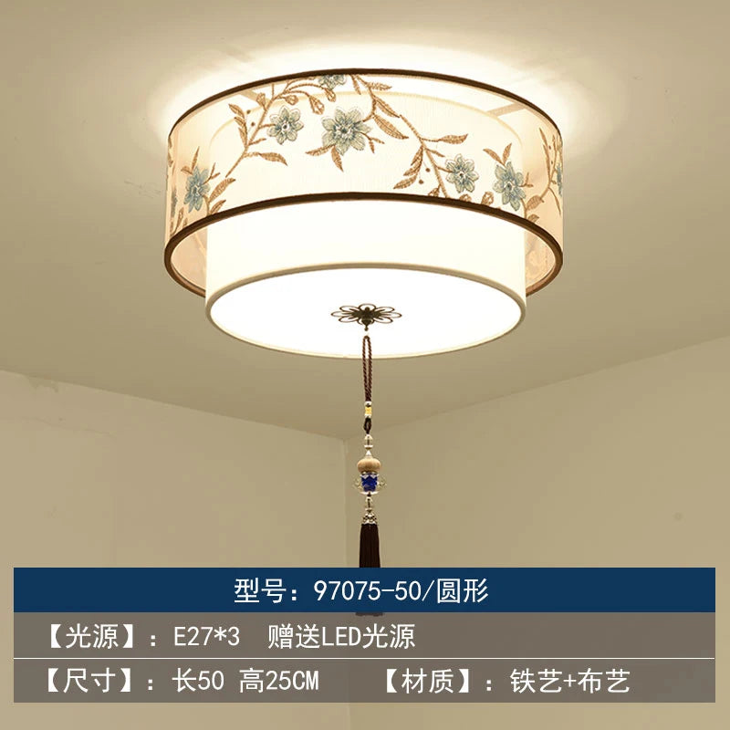 Retro Chinese chandelier for elegant and cosy lighting - vue 15 sur 17