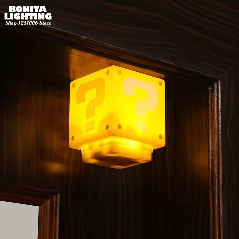 super question mark led wall light for e-sports decoration - vue 4 sur 8