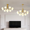 Nordic molecular glass chandelier for interior decoration