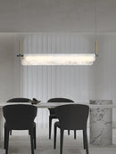 Spanish natural marble and copper chandelier for modern decor