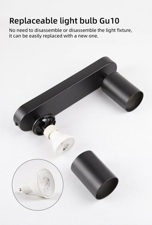 Modern LED ceiling light for kitchen, shop, and corridor lighting - vue 5 sur 10