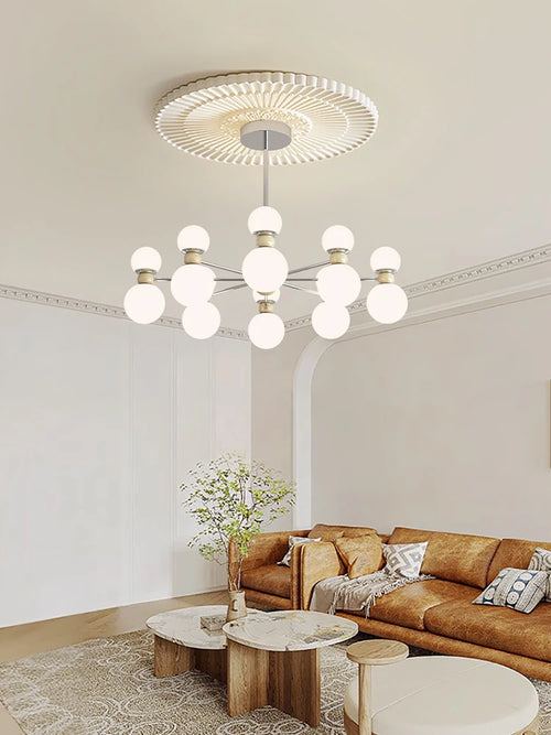 Dimmable pendant chandelier for modern interior decor - vue 3 sur 15