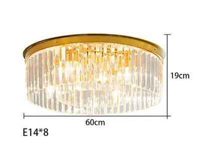 Elegant design crystal pendant chandelier for indoor lighting - vue 12 sur 22