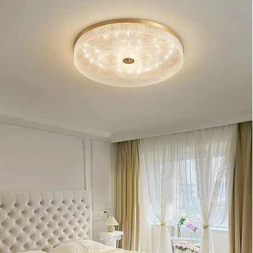 Modern round LED ceiling light for elegant indoor lighting - vue 4 sur 13