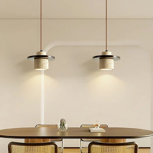 Nordic cave stone chandelier wabi-sabi style creative - vue 5 sur 8