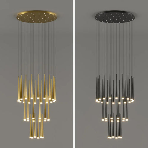 Modern LED chandelier for premium interior decoration - vue 5 sur 22