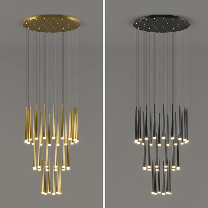 Modern LED chandelier for premium interior decoration - vue 4 sur 22