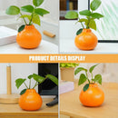 Ceramic Vase, Orange Vase for Home Decor,Decorative Vase Fruit Shape Vase Tabletop Decorative Vase Table Centerpieces Decoratio