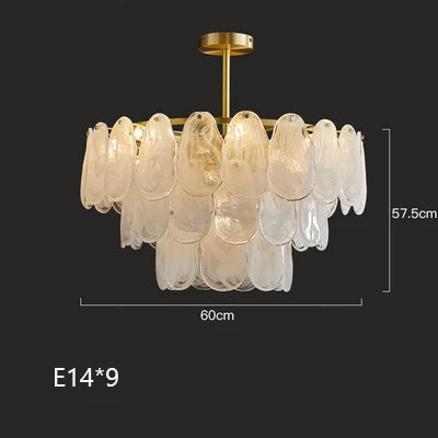 Modern creative cloud design glass pendant chandelier - vue 9 sur 18
