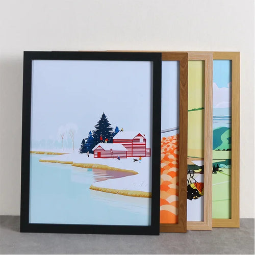 Home Decor Handmade Wooden Frames, A3 A4 16 Inch Sizes, Hangable and for Table Display, Great for Creative Photo Arrangements - vue 2 sur 9