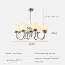 Minimalist glass and iron pendant light for modern spaces