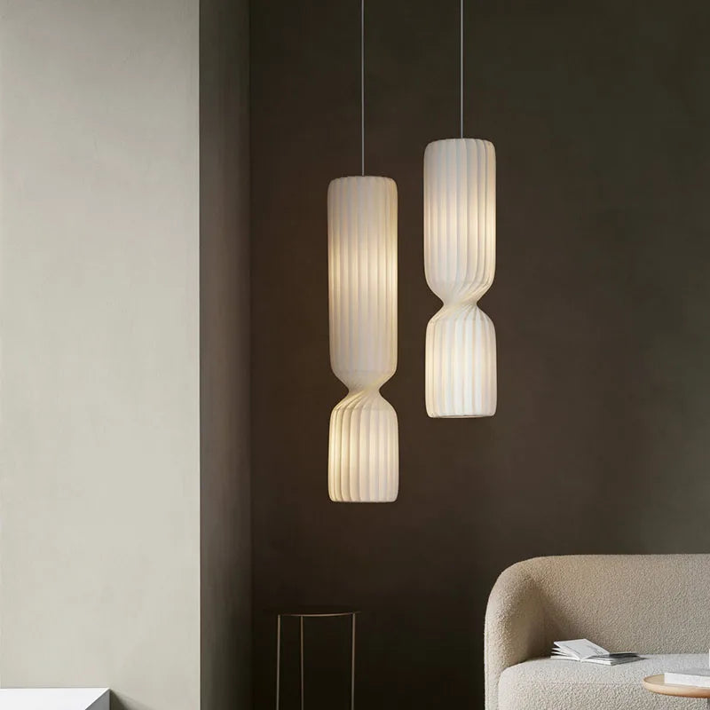 Silent Japanese chandelier for high ceilings, lofts and restaurants - vue 5 sur 12