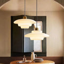 Modern Nordic style milk glass decorative pendant light