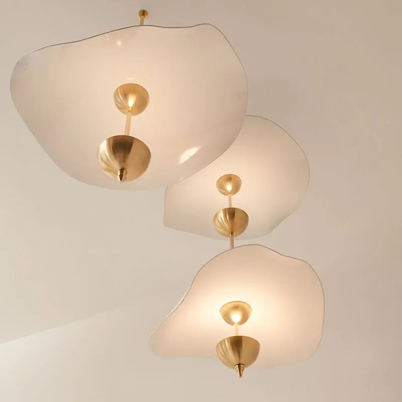 Modern lotus leaf pendant light, decorative Nordic style