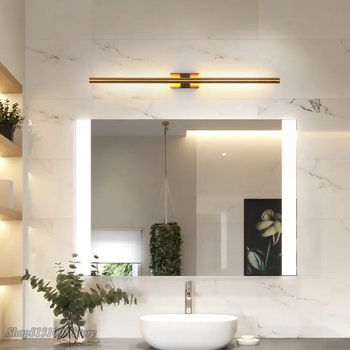 Simple modern linear tube LED up and down wall light - vue 5 sur 5