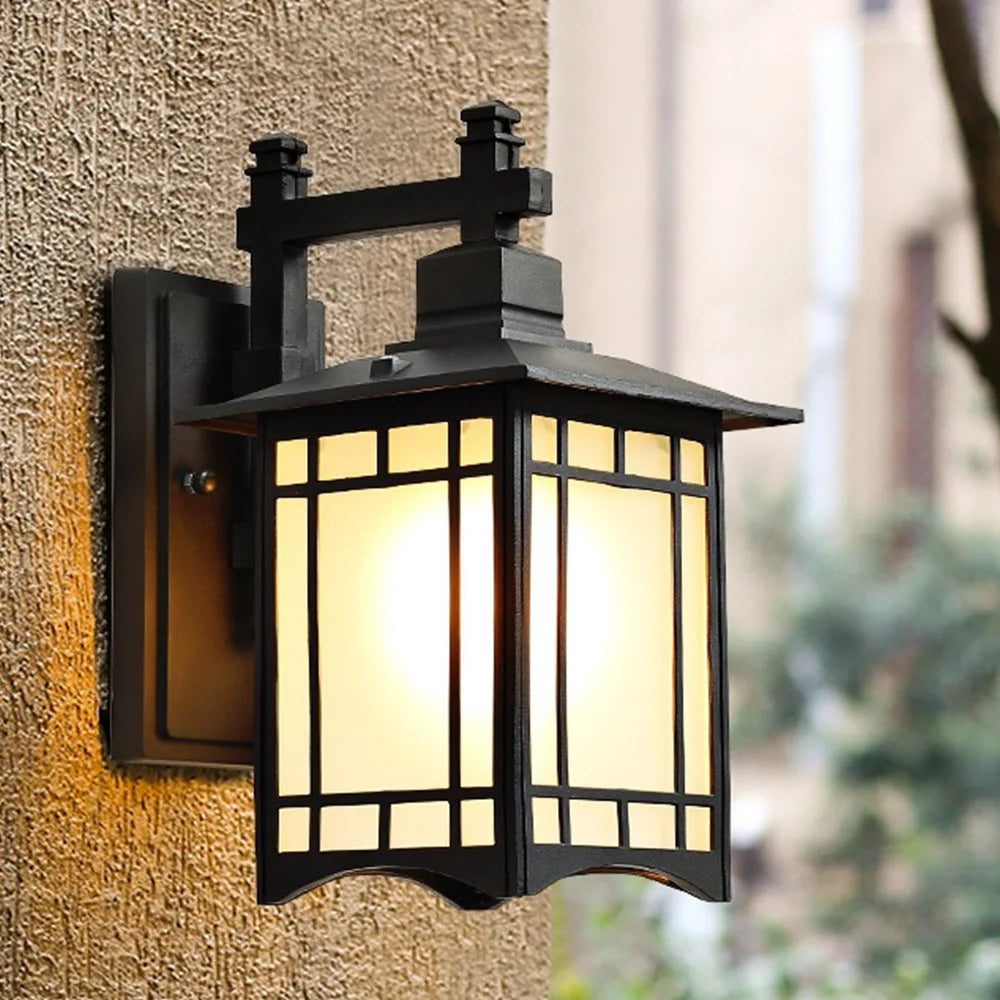 Retro loft style outdoor wall light nordic garden and balcony - 9762382512474