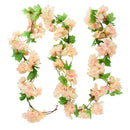 Artificial wisteria garland for floral and festive decoration