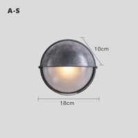 Industrial retro waterproof LED wall light for outdoor and garden
