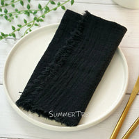 Set of 12 vintage cotton gauze napkins
