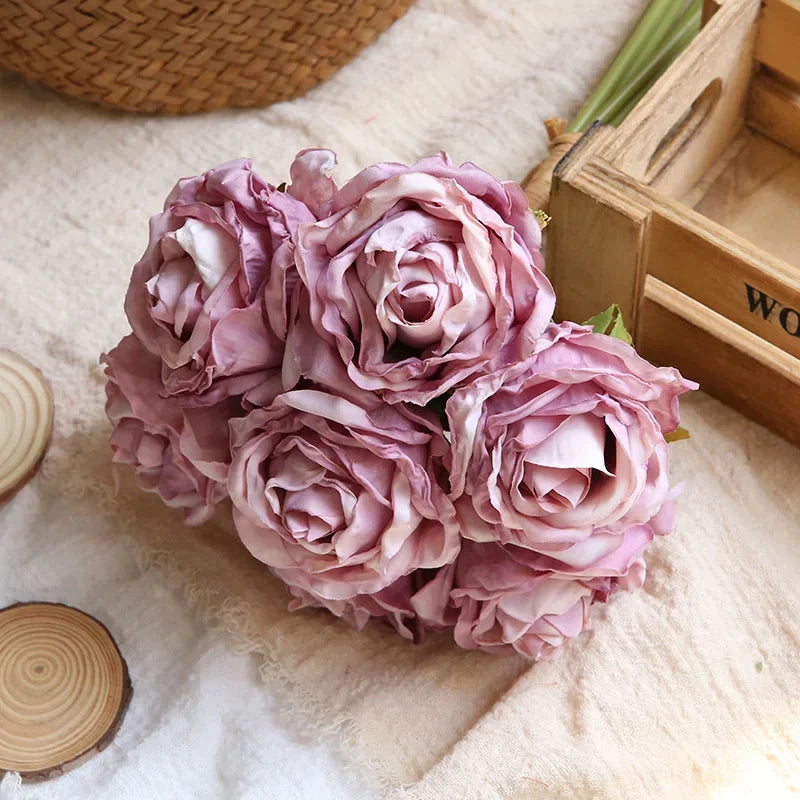 Artificial rose bouquet for decoration and photography - vue 11 sur 13