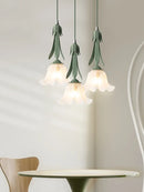 French style glass chandelier with decorative flowers for indoor use