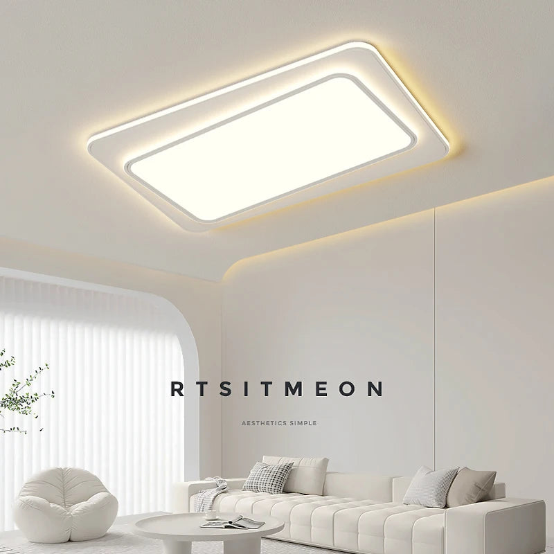 Modern double-layer ceiling light for elegant home lighting