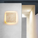 Yellowstone natural stone IP65 waterproof LED square wall light for villa entrance, corridor, restaurant, decorative indoor outdoor lighting