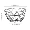 Multi-size iron fruit basket for versatile storage
