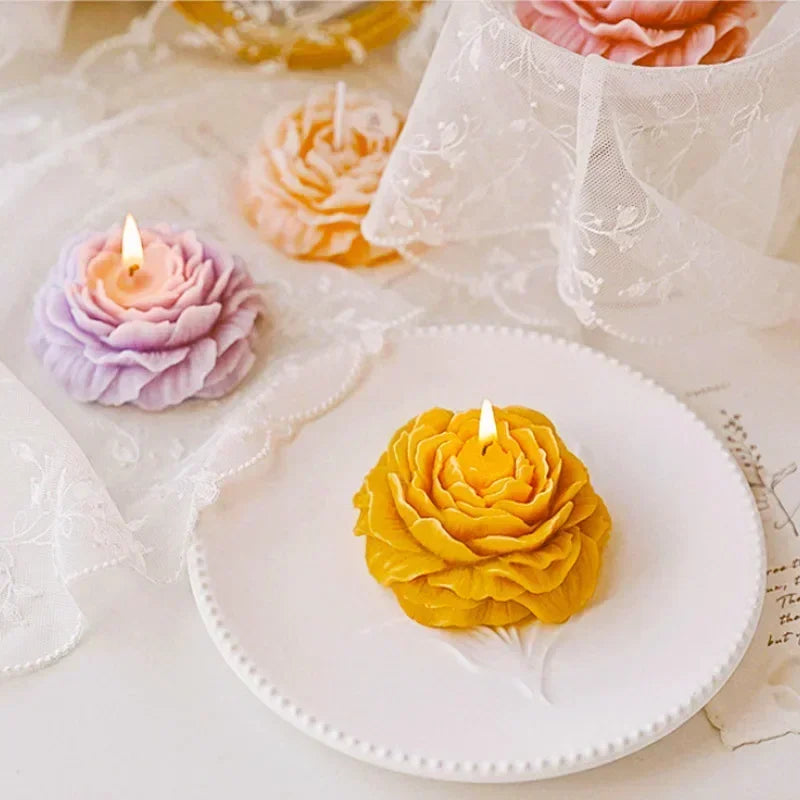 3d carnation flower candle aromatherapy decoration and gifts
