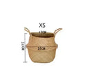 hanging wicker basket for flowers or storage
