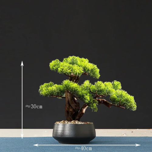 Artificial bonsai tree for indoor decoration and landscaping - vue 15 sur 36