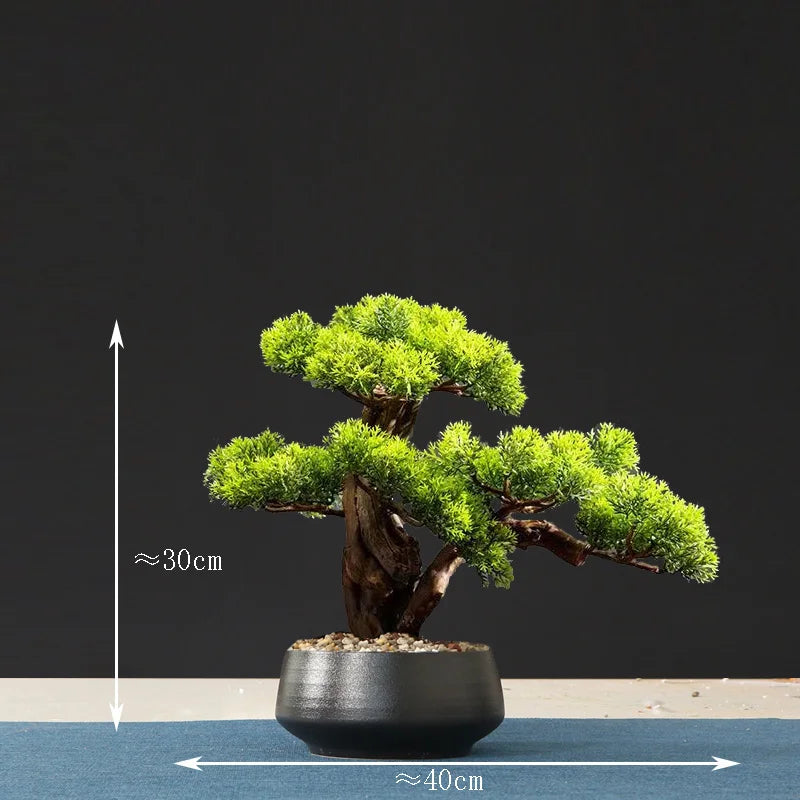 Artificial bonsai tree for indoor decoration and landscaping - vue 14 sur 36