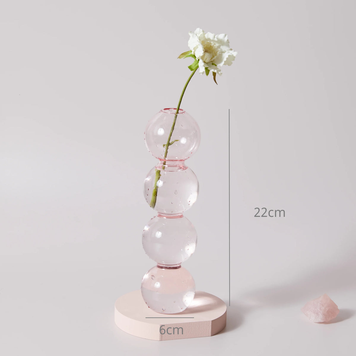 Conical glass candle holder for wedding tables and Nordic decoration - vue 15 sur 28