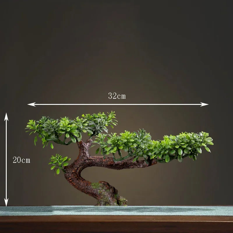 Chinese style artificial bonsai tree for indoor and outdoor decor - vue 18 sur 22