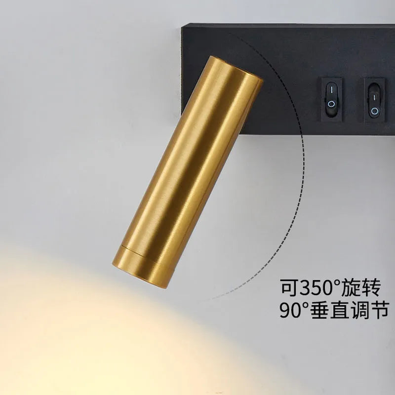 Applique murale noir blanc minimal luxe décor lampe - vue 5 sur 10