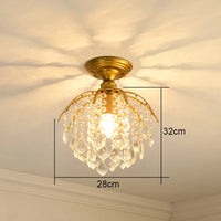 Modern gold crystal chandelier for bright interiors