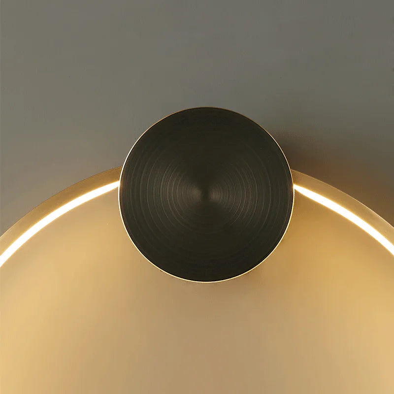 Round copper wall light for a creative luxury atmosphere - vue 6 sur 20