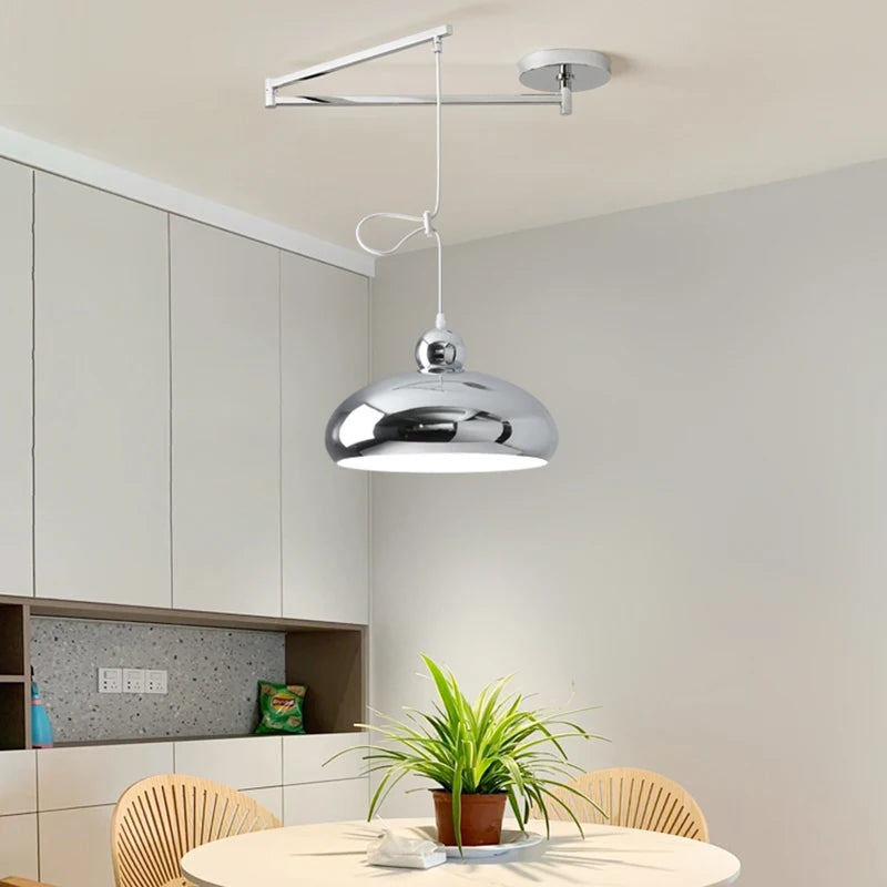 LED chandelier with adjustable arms for bar and restaurant