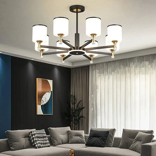 Nordic chandelier 15 lights modern luxury design for bright interiors - vue 3 sur 16